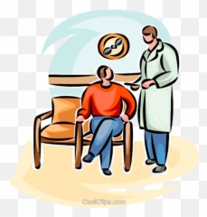 Doctor Talking To A Patient Royalty - Clipart A Doctor Talking To A Patient Png,Patient Png