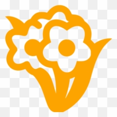 Orange Bunch Flowers Icon - Free orange icons Flower Icon Transparent png