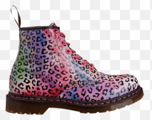Wmns 101 Boot U0027rainbow Leopard Printu0027 - Dr Martens Aw004 Round Toe Png,Boot Print Png