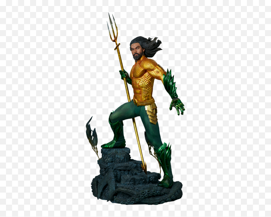 Dc Aquaman Premium Format Figure Sideshow Collectibles 300709 - Estatua Aquaman Png,Jason Momoa Png