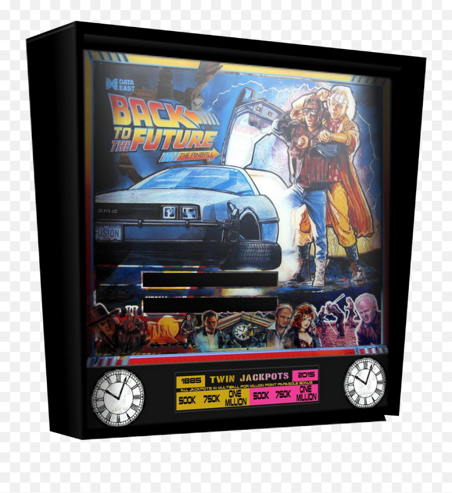 Pinball - 3d Backglasses Game Media Launchbox Community Back To The Future Button Png,Back To The Future Png