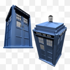 Tardis 3d Illustration - Waste Container png