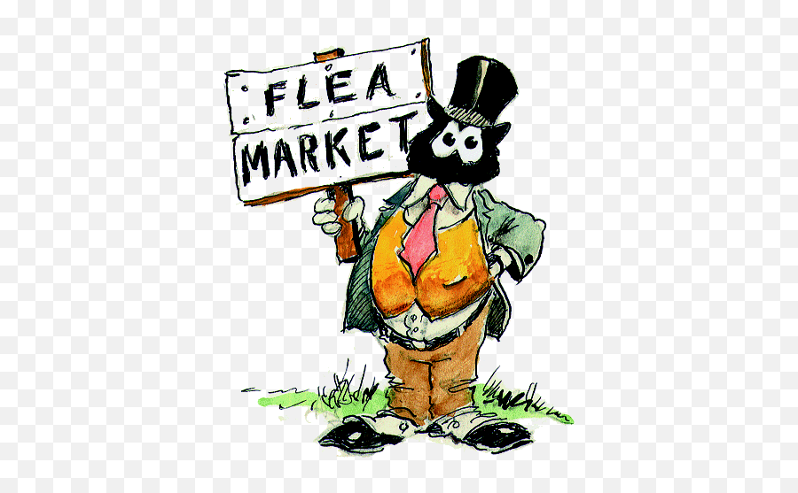 Milford Chrysleru0027s Flea Market And Yard Sale - Cartoon Clipart Flea Market Png,Yard Sale Png