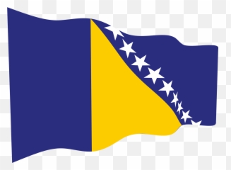 Bosnia And Herzegovina Wavy Flag Clipart Free Download - Flag Png,Trinidad Flag Png
