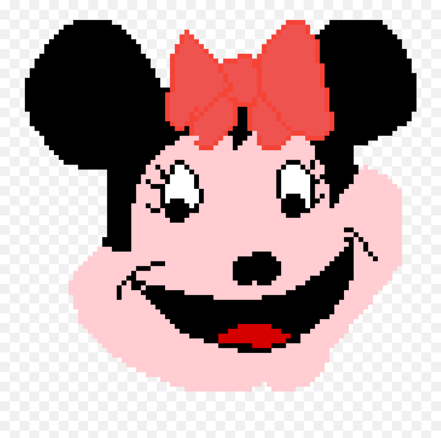 Pixilart - Minnie Mouse By Unicornglitter Cartoon Png,Minnie Mouse Face Png