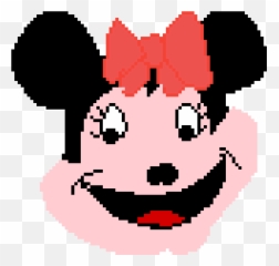 Pixilart - Minnie Mouse By Unicornglitter Cartoon Png,Minnie Mouse Face Png