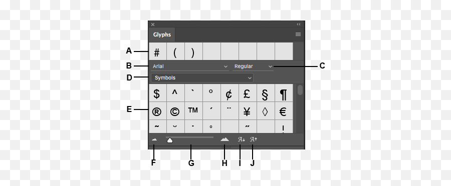 Glyphs Panel In Photoshop Png Adobe Premiere Cs5 Icon