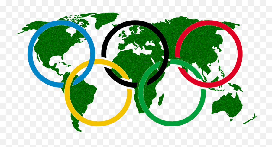 Download - World Map Art Olympic Png,Olympic Rings Png