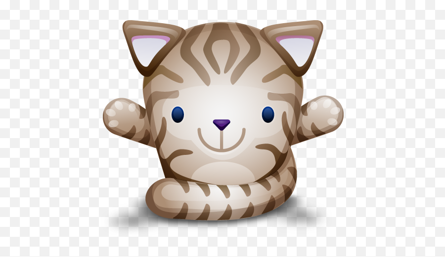 Cute Cat Icon - Png Cute Kitten Head,Cat Icon Png
