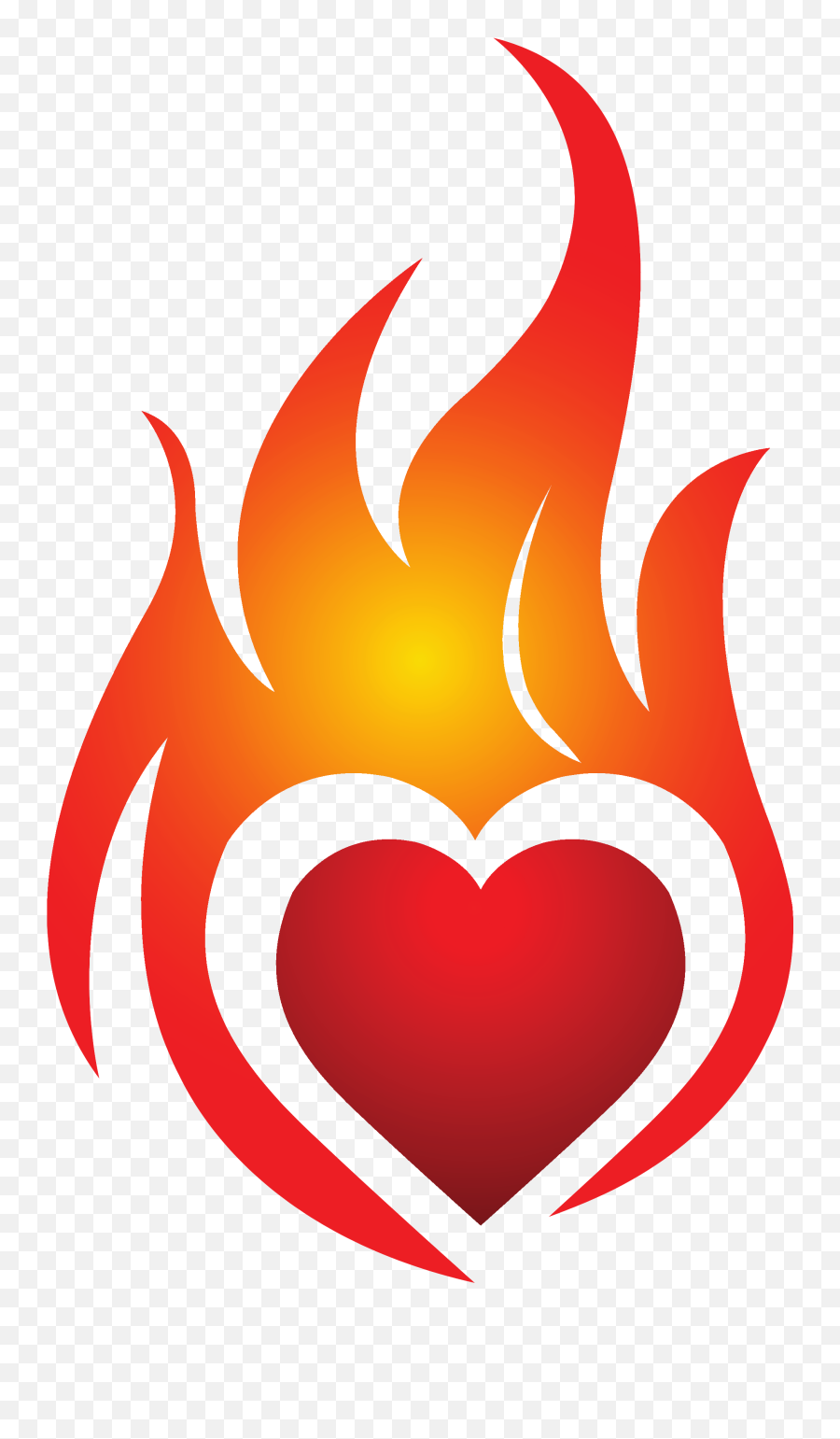 Download 28 Collection Of Heart - Heart On Heart On Fire Logo Png,Fire Clipart Transparent Background