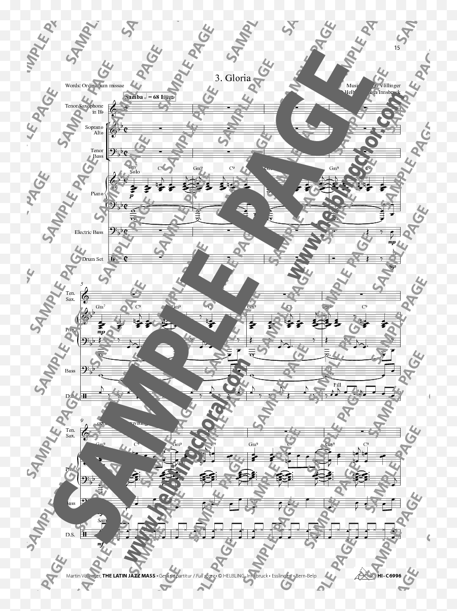 The Latin Jazz Mass Satb Full Score Jw Pepper Sheet Music - Dot Png,Musi Icon