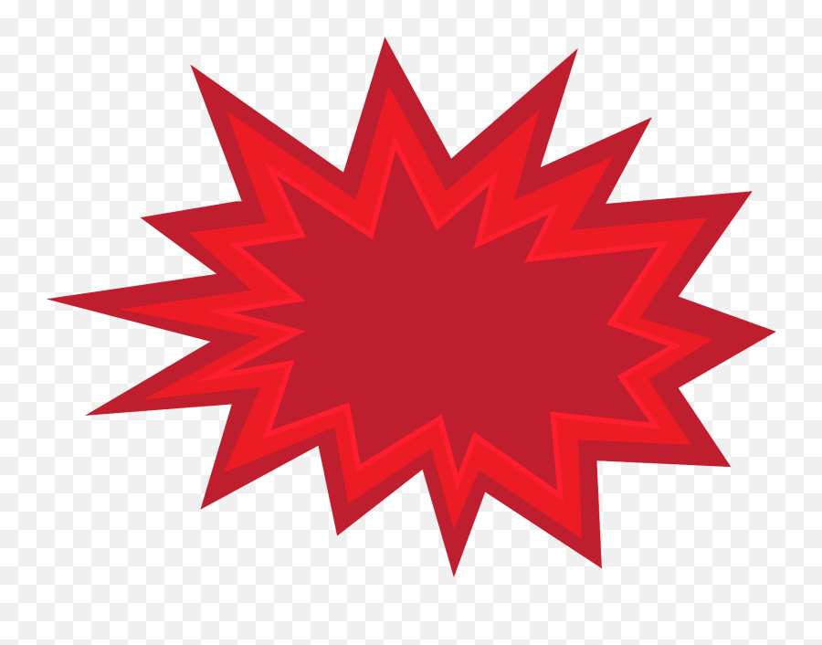 Red Burst Png - Callout Star Vector,Burst Png