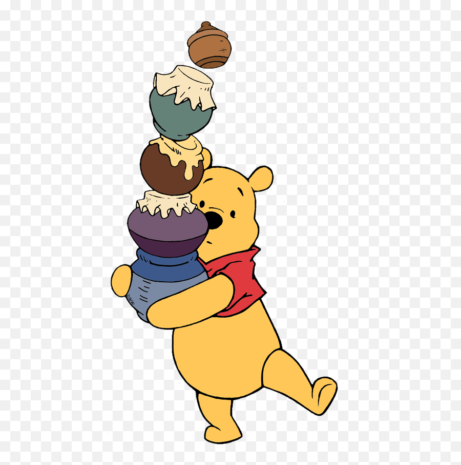 Winnie - Thepooh Transparent Cartoon Jingfm Winnie The Pooh With Honey Pots Png,Pooh Png