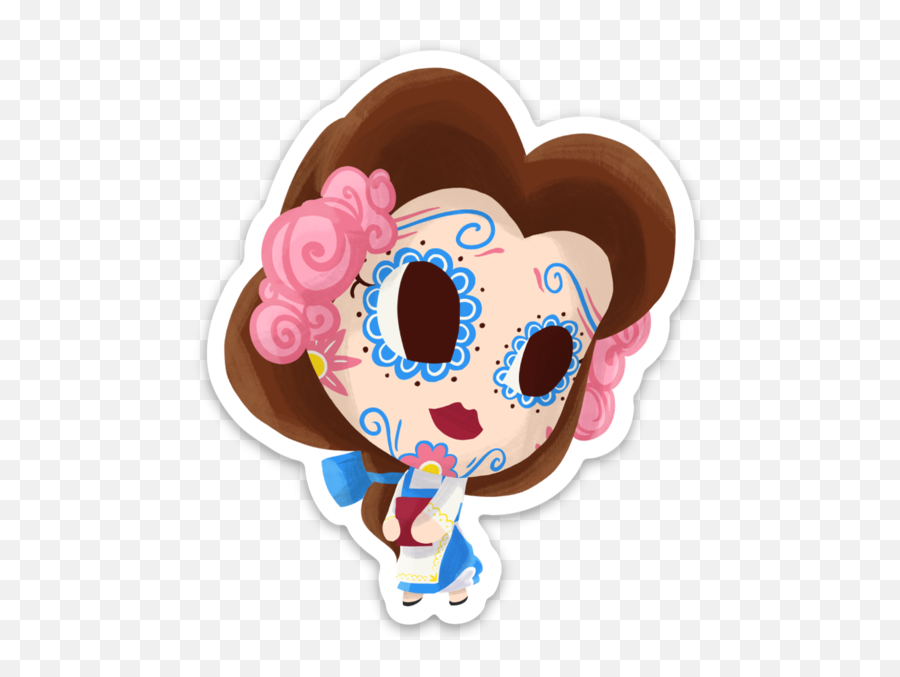 Belle - Beauty And The Beast Day Of The Dead 3 Clip Art Png,Day Of The Dead Png