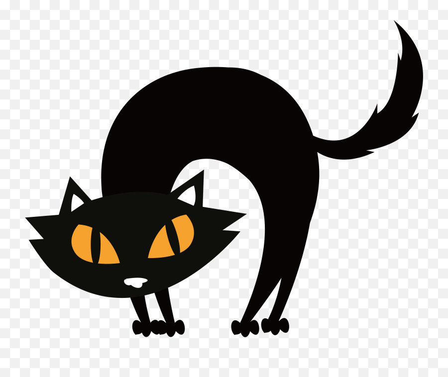 Black Cat Graphics Png Free - Black Cats For Halloween,Black Cat Png