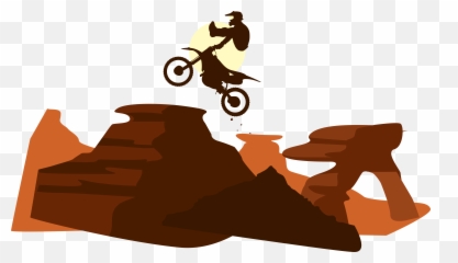 Motocross Clipart Bike Jump - Dirt Bike Jump Clipart Png,Motocross Png