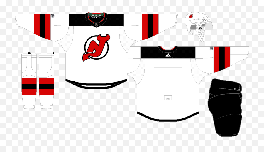 New Jersey Devils - The Nhl Uniform Matchup Database New Jersey Devils Uniforms Png,New Jersey Devils Logo Png
