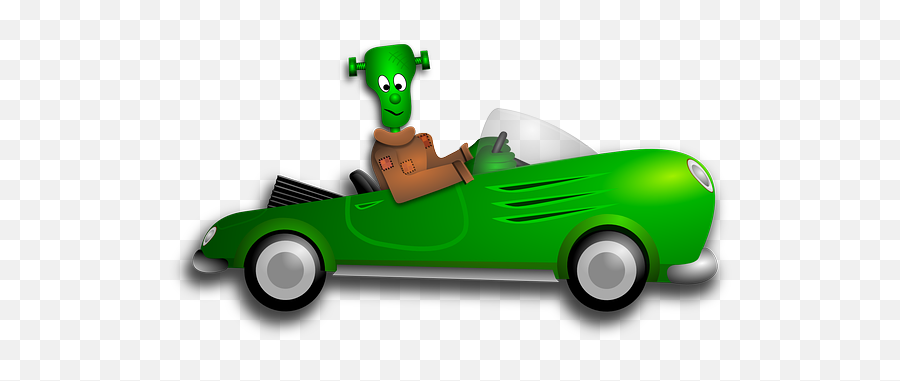 Green Cartoon Car Png Clip Arts For Web - Clip Arts Free Png Frankenstein Cartoon In Car,Car Clip Art Png
