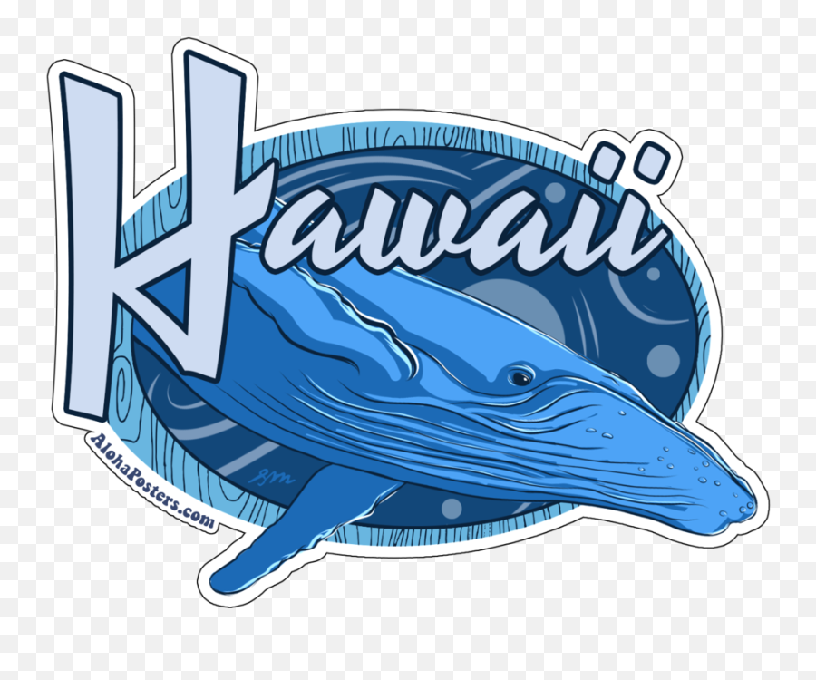 Hawaii Humpback Whale Sticker - Clip Art Png,Humpback Whale Png