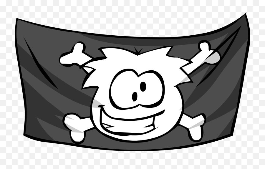 Jolly Roger Flag Clipart - Club Penguin Jolly Roger Flag Png,Pirate Flag Png