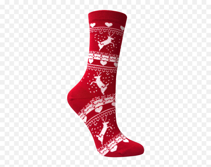 Download Reindeer Christmas Socks For Women Individually - Sock Png,Christmas Stockings Png