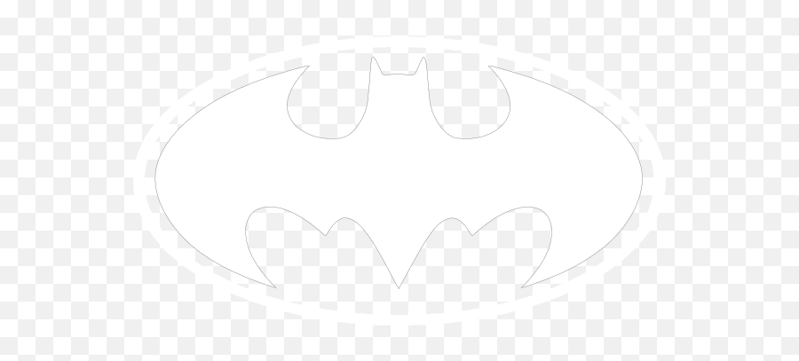 White Batman Logo - White Batman Logo Png,Batman Logo Vector