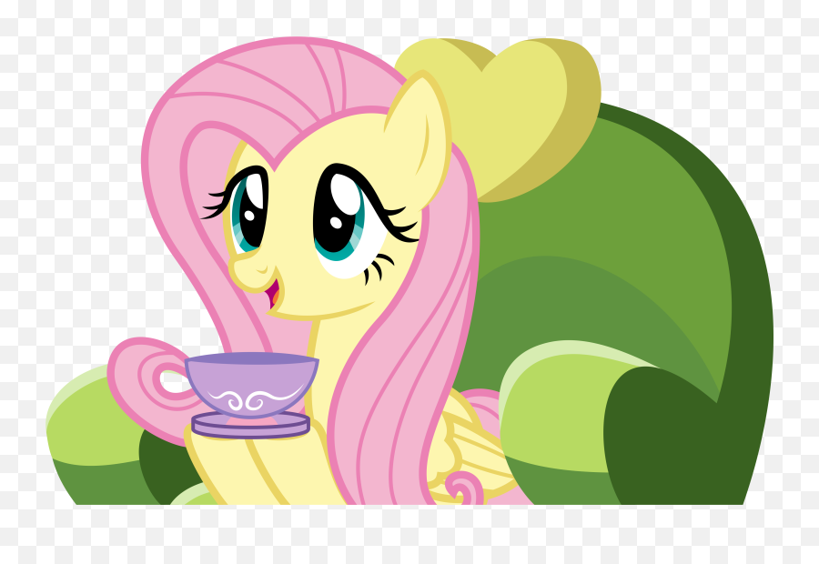 Tea Time With Fluttershy By Bombard423 - Mlp Fluttershy Tea Png,Fluttershy Png