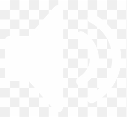 White Speaker Icon - Transparent Volume png