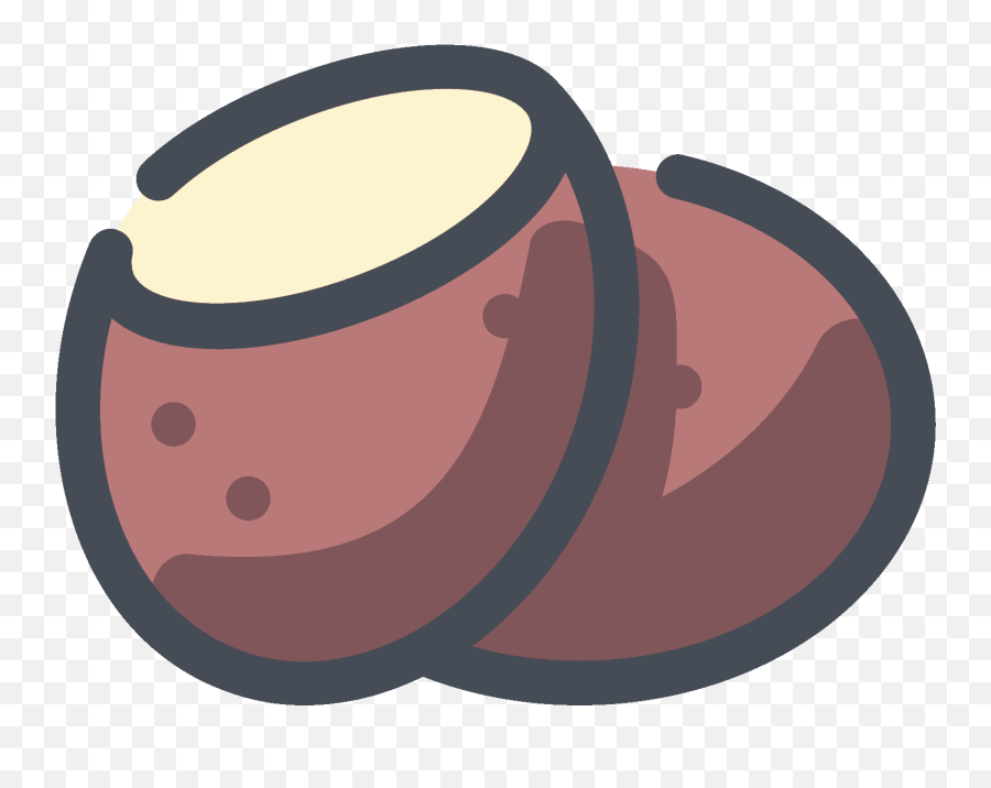 Brown Potato Icon - Transparent Background Potato Icon Png,Potato Transparent