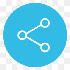 500 Facebook Share - Blue Logo Png