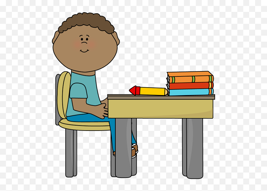 Sit In Chair Clipart Kid 65783 - Png Images Pngio Sitting At Desk Clipart,Chair Clipart Png