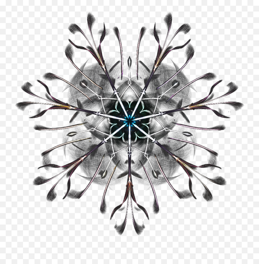 Snowflakefantasyornamentcreativeice Crystals - Free Clip Art Png,White Snowflake Transparent