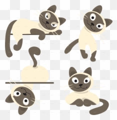 Cartoon Cat Png - Siamese Emoji