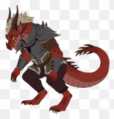 Zeif Eldur - Male Dragonborn Fighter Art Png,Dragonborn Png