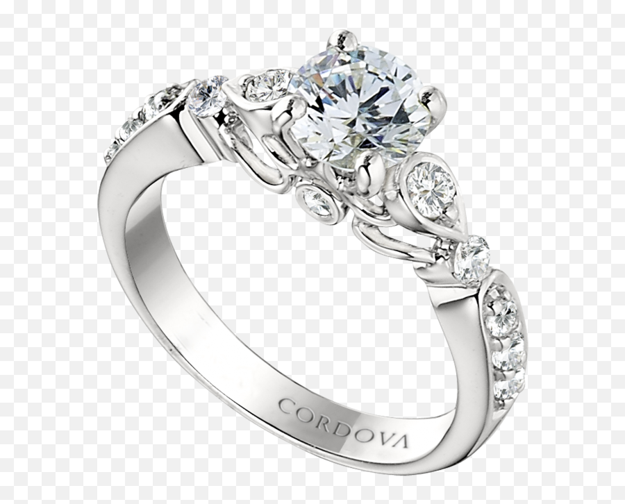 0 - Engagement Ring Png,Halo Ring Png