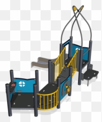 Play Tower U0026 House With Balcony Steel Posts Clipart - Art png