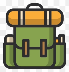 Backpack Icon Of Colored Outline Style - Available SVG Png