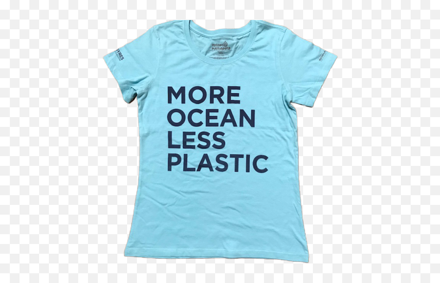 More Ocean Less Plastic 100 Organic Cotton Repurposed T Png Green Tshirt