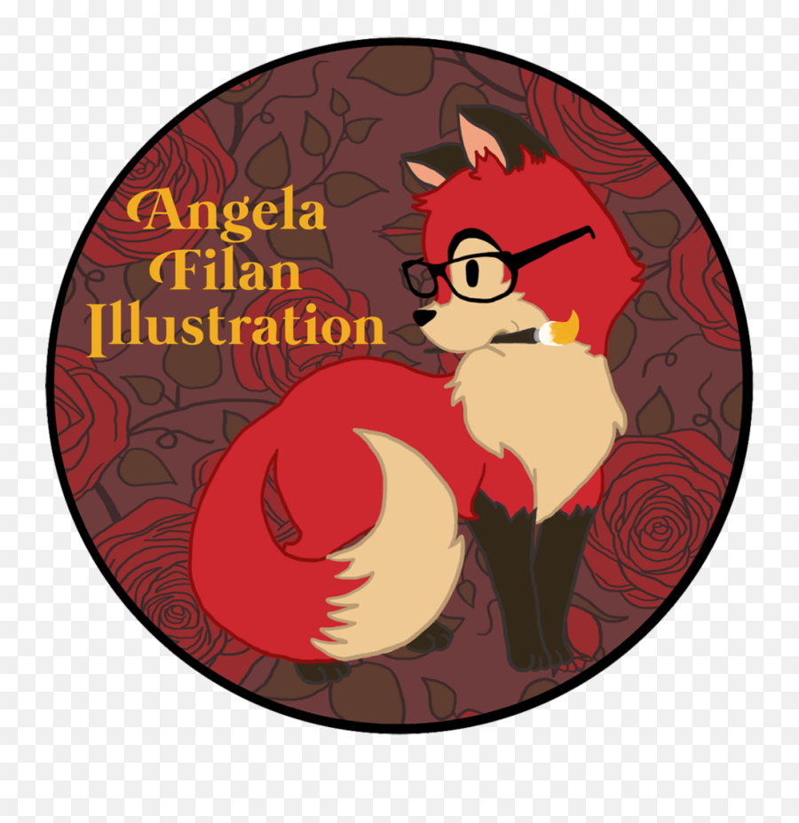 Dorky Fox Art U2014 Angela Filan Illustration - Fictional Character Png,Fox Logo