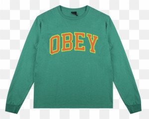 Custom Box Ls Tee - Bright JadeOrange png