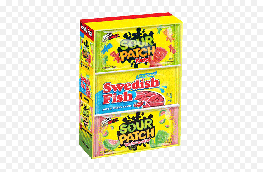 Swedish Fish And Sour Patch Variety Pack 18 Pk - 2 Oz U2022 Thirstyrun Sour Patch And Swedish Fish Png,Sour Patch Kids Png