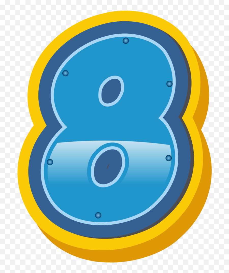 Paw Patrol Number 8 2 - Paw Patrol Font Alphabet Png,Number 2 Png