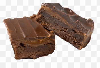 Chocolate Caramel Brownies - Tiffin Png,Brownies Png