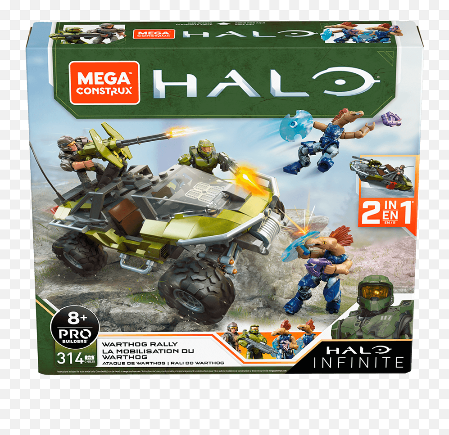 Build Playsets Instructions Mega Unboxed - Halo Mega Construx Warthog Rally Png,Warthog Png