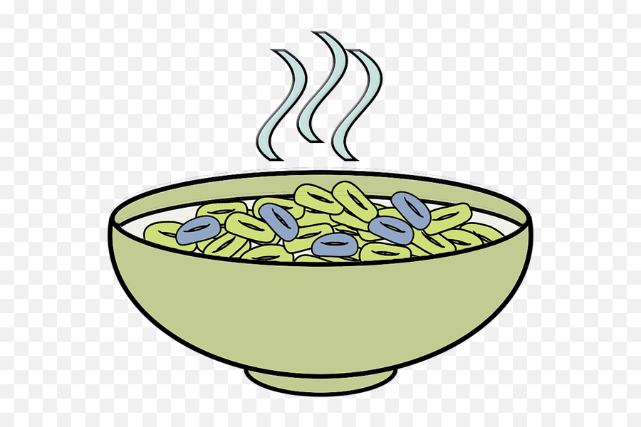 Cereal Clipart Cartoon - Transparent Green Cereal In A Bowl Png,Cartoon Food Png
