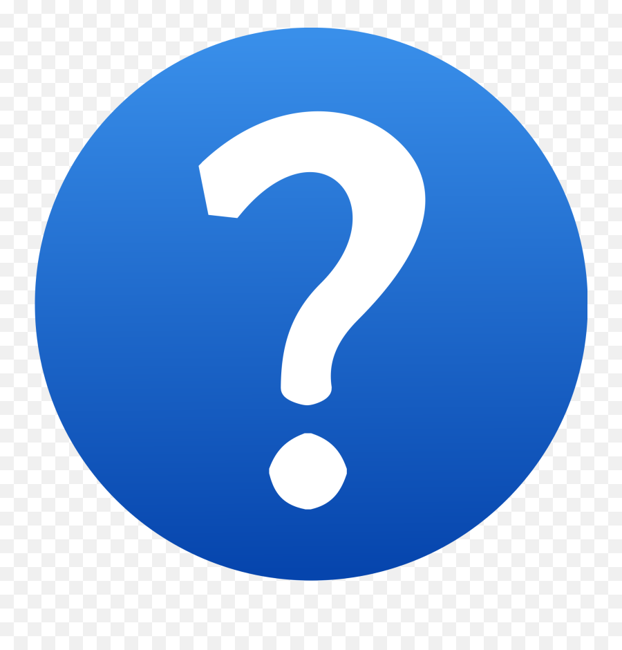 Blue Question Mark Icon - Help Question Mark Icon Png,Question Mark Emoji Png