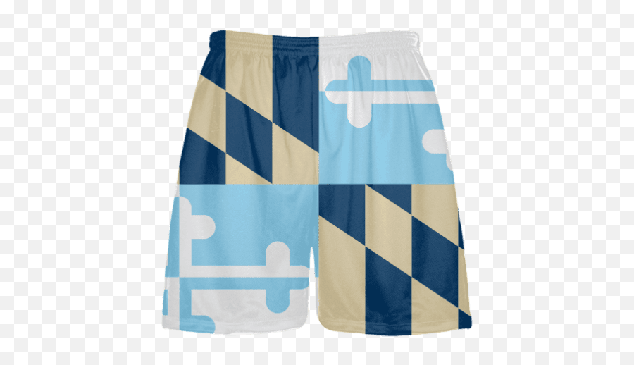 Maryland Flag Shorts Powder Navy Vegas By Dan Walsh - Lacrosse Shorts Maryland Flag Png,Maryland Flag Png
