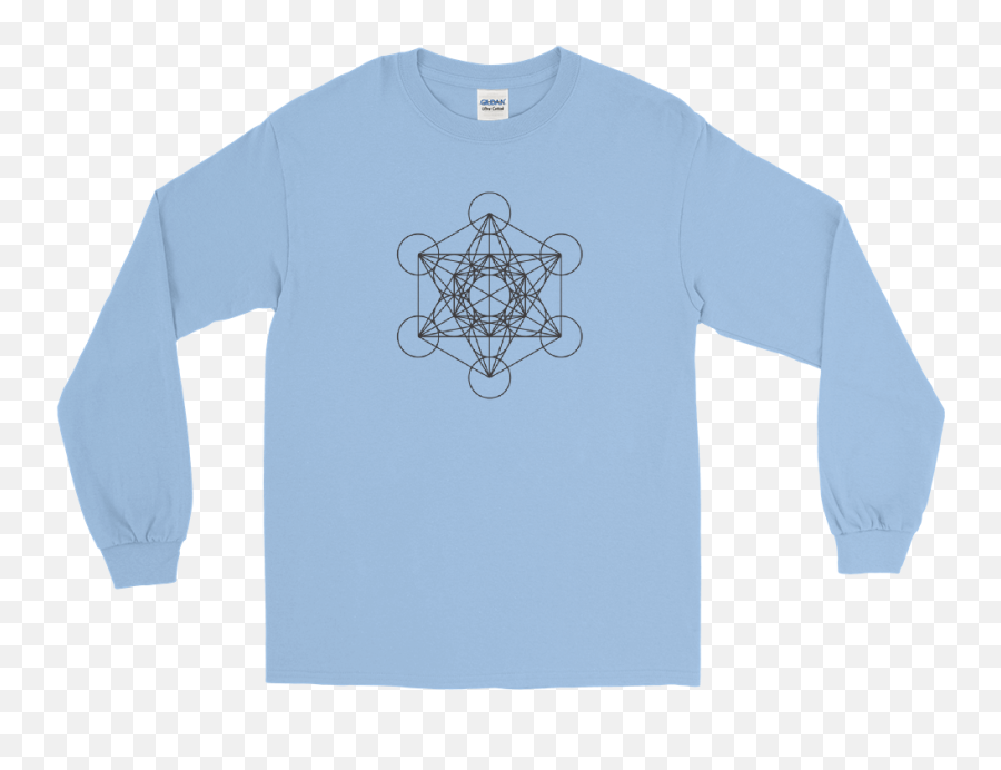 Metatronu0027s Cube Long Sleeve U2013 Geometry Apparel - Sza Ctrl T Shirt Png,Metatron's Cube Png