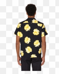 Bianca Chandon Vintage Floral Pique Shortsleeve Shirt - Sleeve png