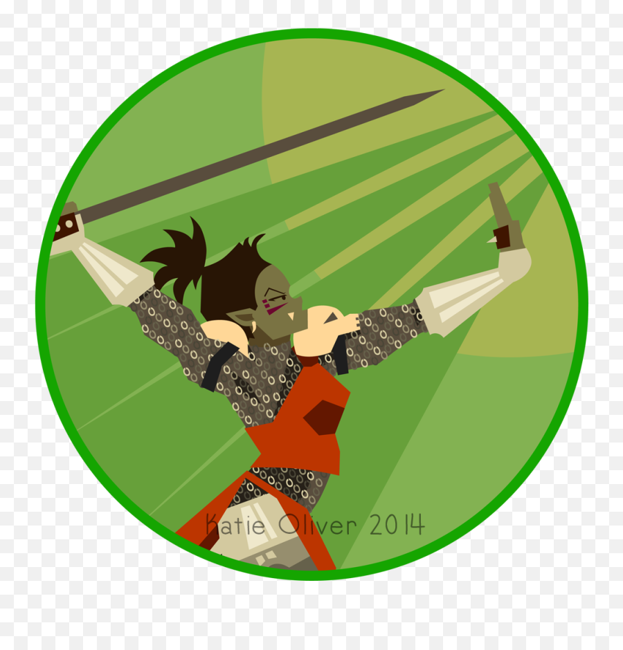 Female Half Orc Vector Token Wwwkoanimationcouk - Plus 8 Records Png,Dungeons And Dragons Logo Vector